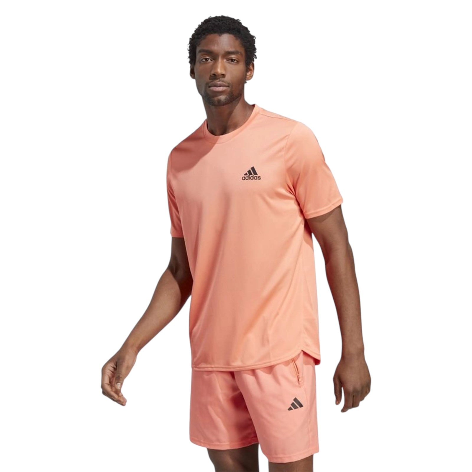 adidas Men's AEROREADY Designed for Movement T-Shirt - Coral Fusion