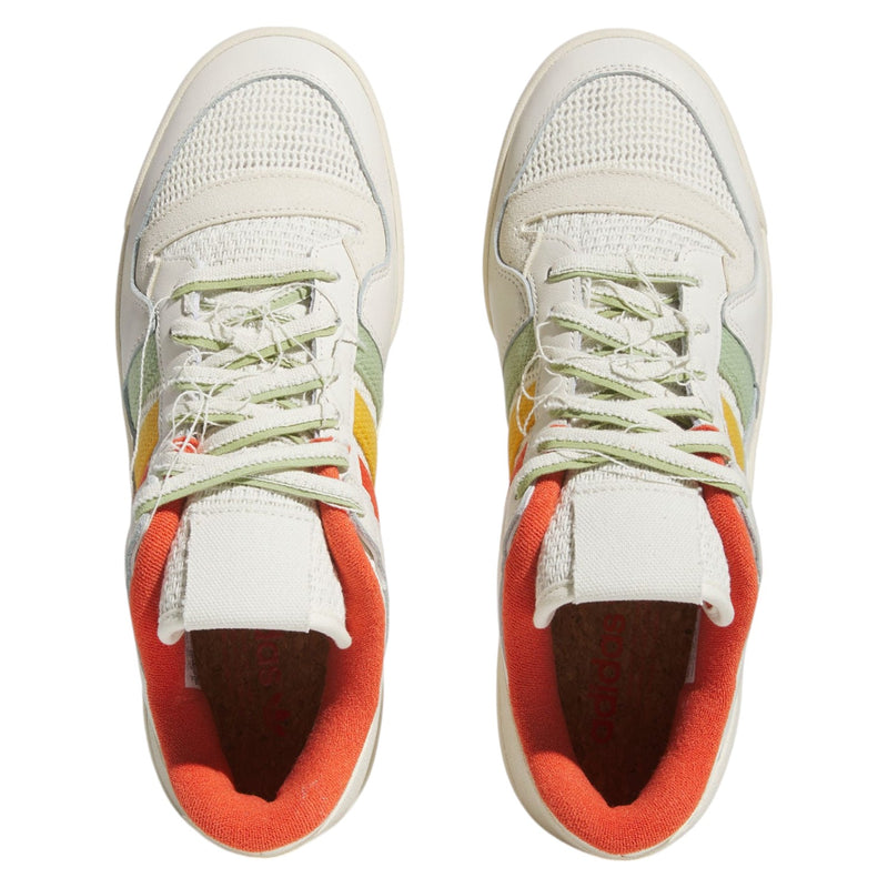 adidas Originals Forum 84 Low CL Shoes - Off White, Orange & Gum