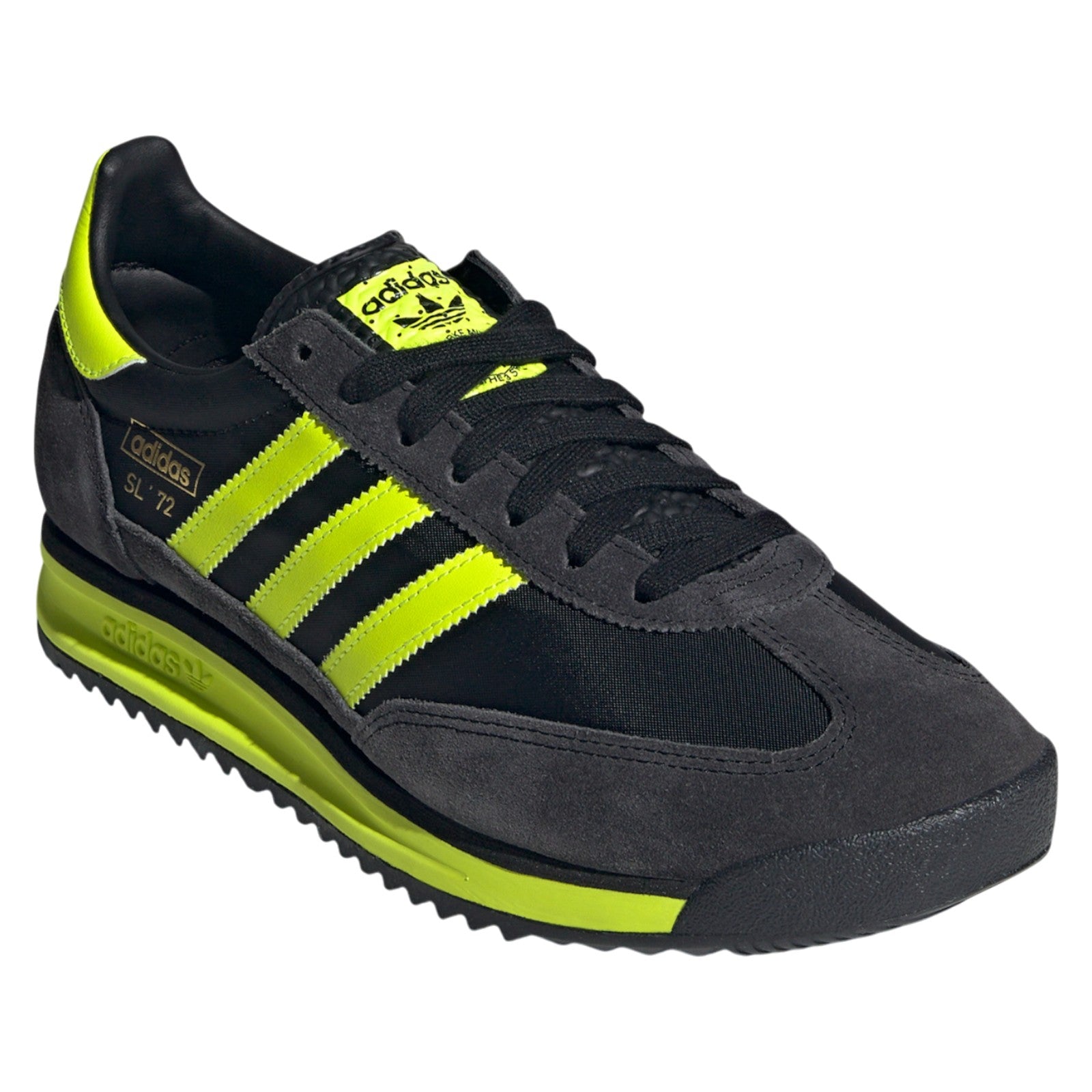 adidas Originals SL 72 RS Trainers - Core Black / Solar Yellow