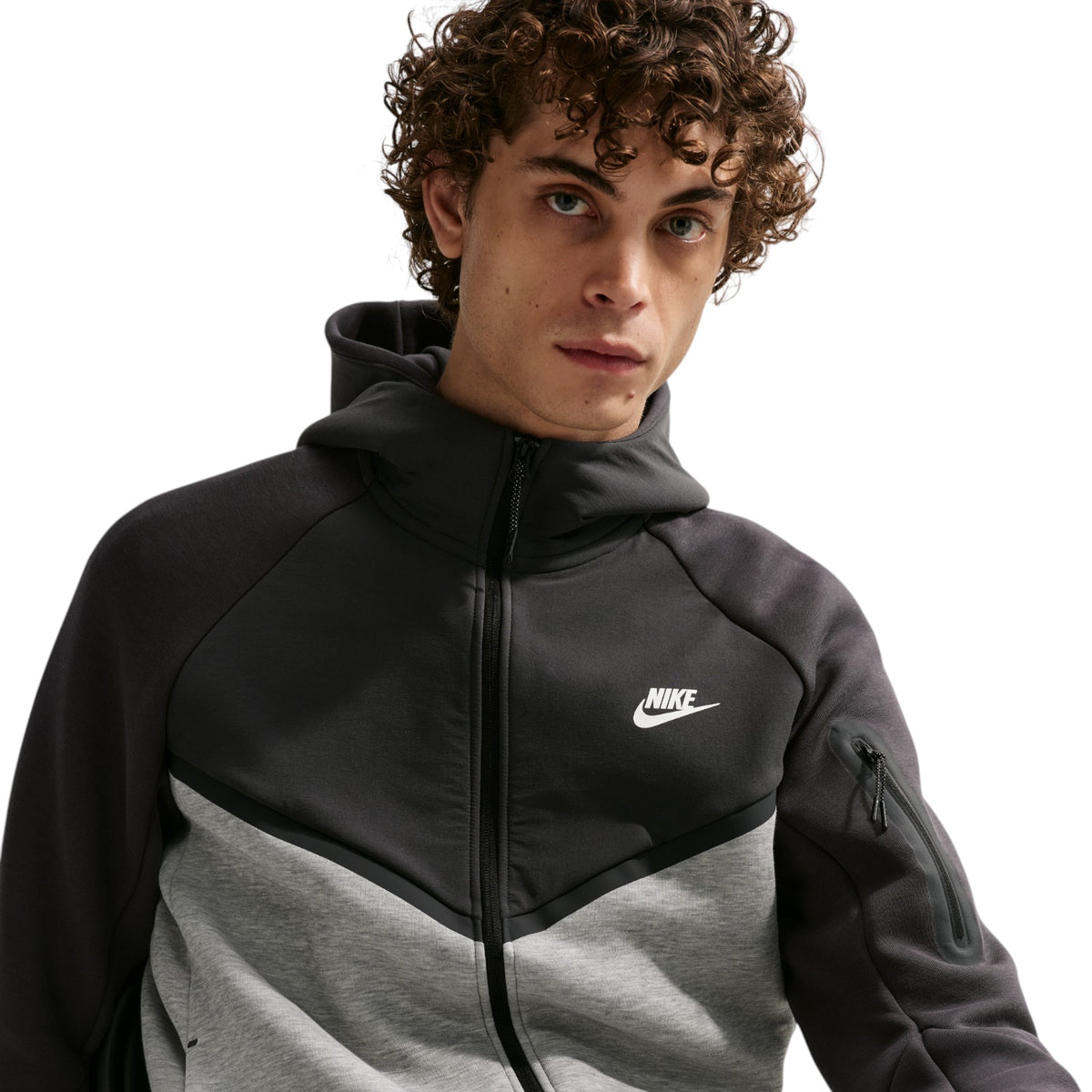 Nike Tech Men's Fleece Windrunner Full-Zip Jacket - Grey
