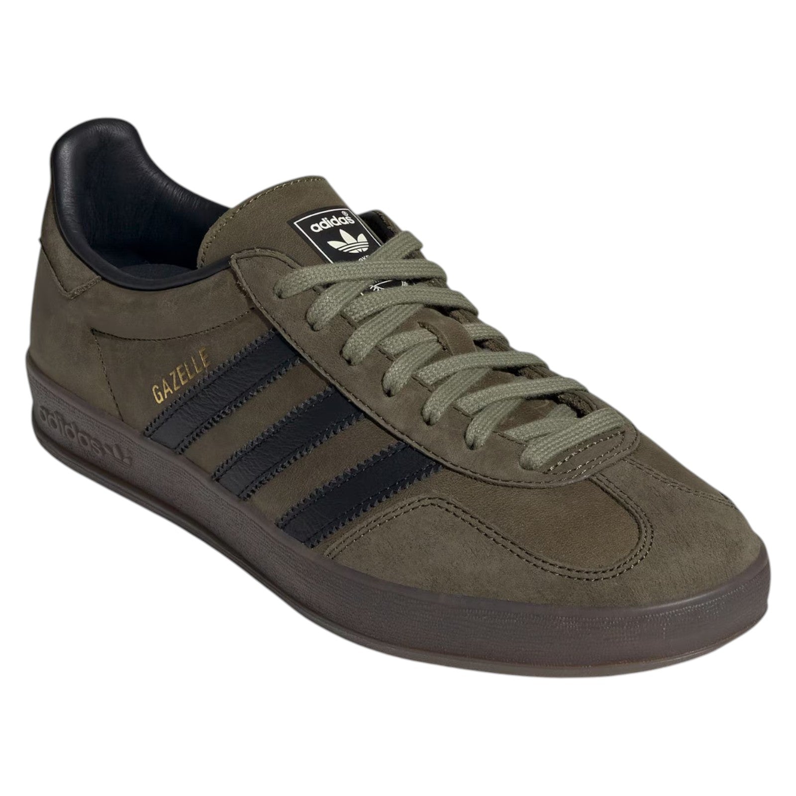 adidas Originals Gazelle Indoor Trainers - Focus Olive / Black
