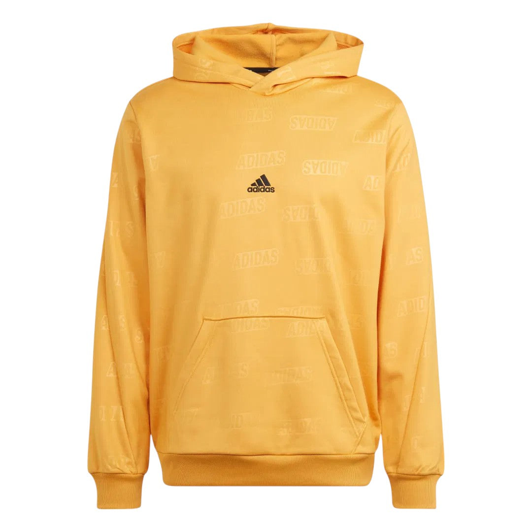 adidas Embossed Polar Fleece Hoodie - Yellow