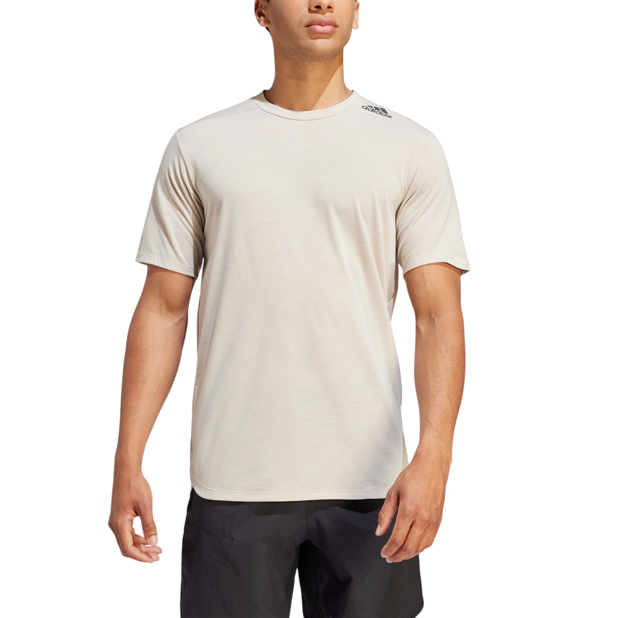 adidas Designed for Training Workout Tee - Beige