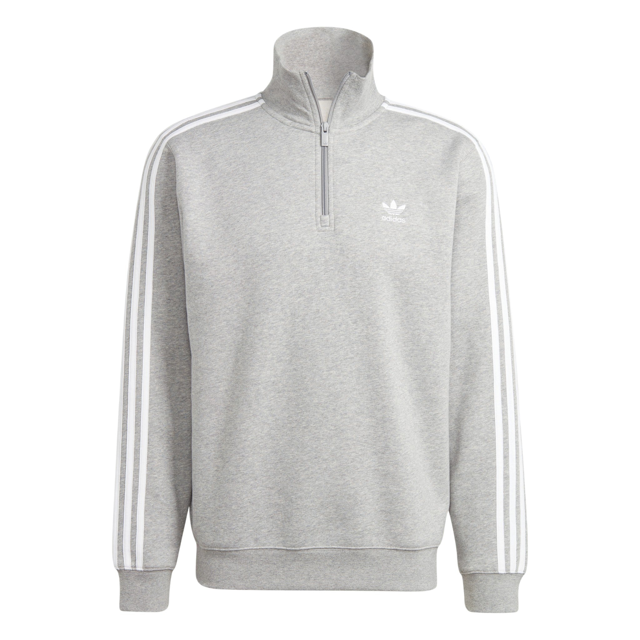 adidas Originals Men's Adicolor Classics 3-Stripes Half-Zip Sweatshirt - Grey
