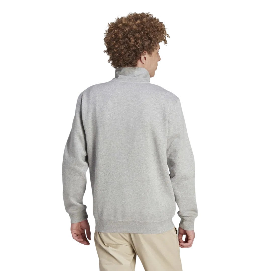 adidas Originals Men's Adicolor Classics 3-Stripes Half-Zip Sweatshirt - Grey