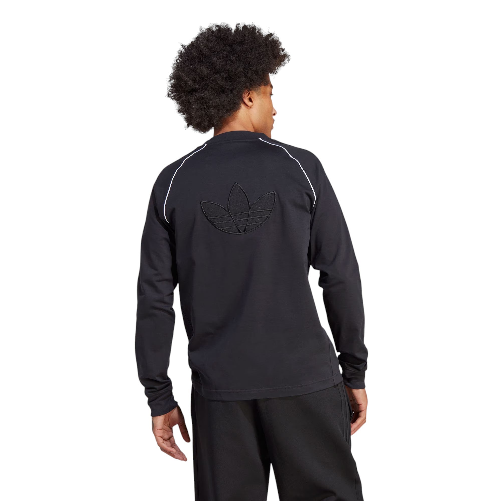 adidas Originals Blue Version SST Long Sleeve Tee - Black