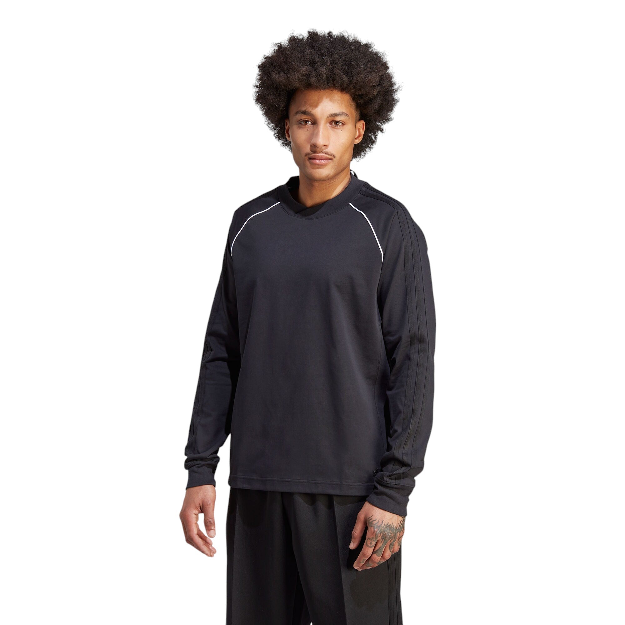 adidas Originals Blue Version SST Long Sleeve Tee - Black