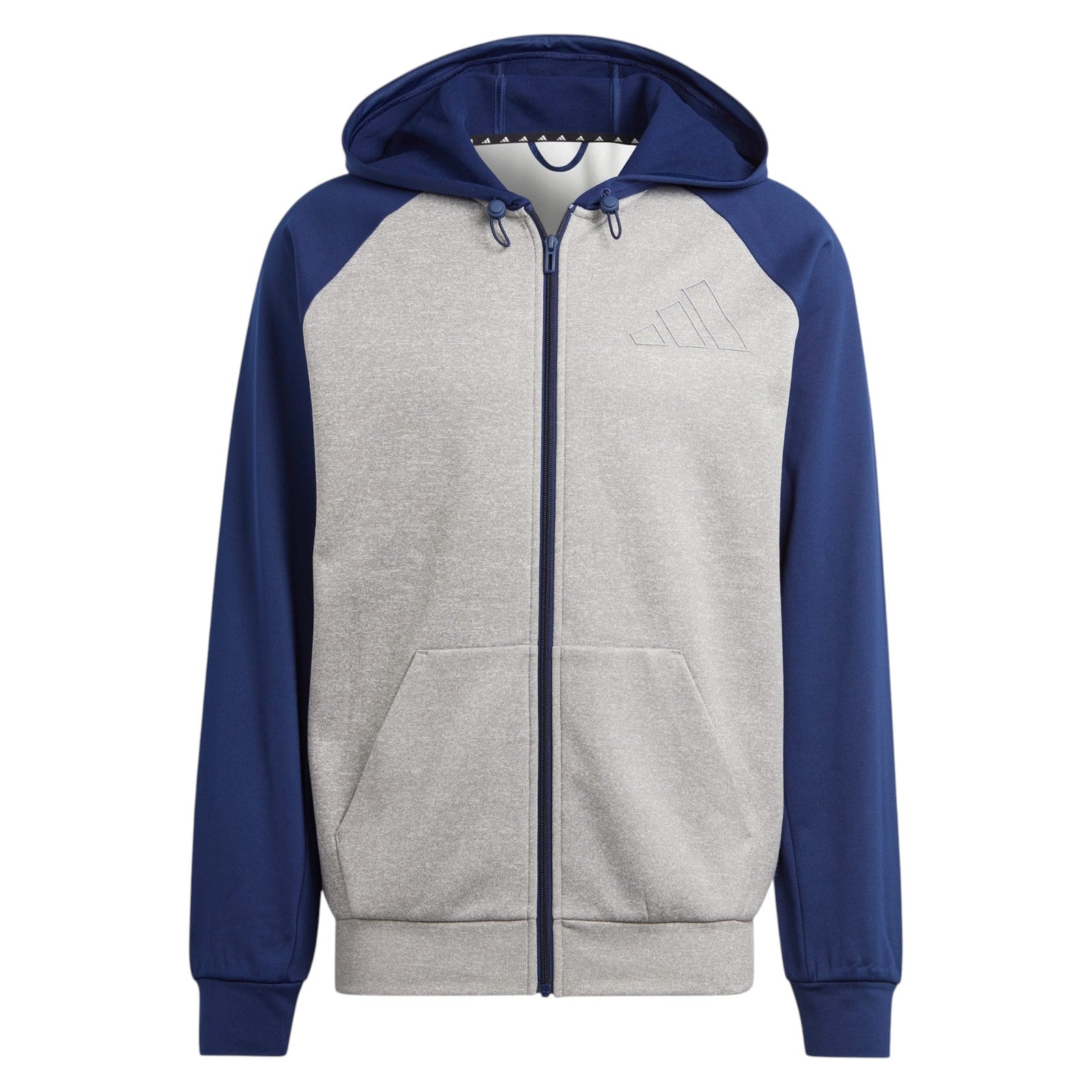 adidas Men's Game and Go Full-Zip Hoodie - Medium Grey Heather