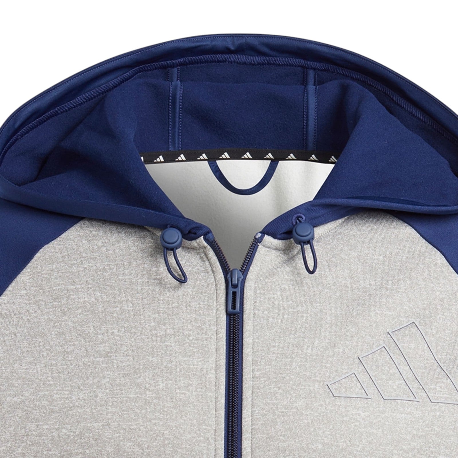 adidas Men's Game and Go Full-Zip Hoodie - Medium Grey Heather