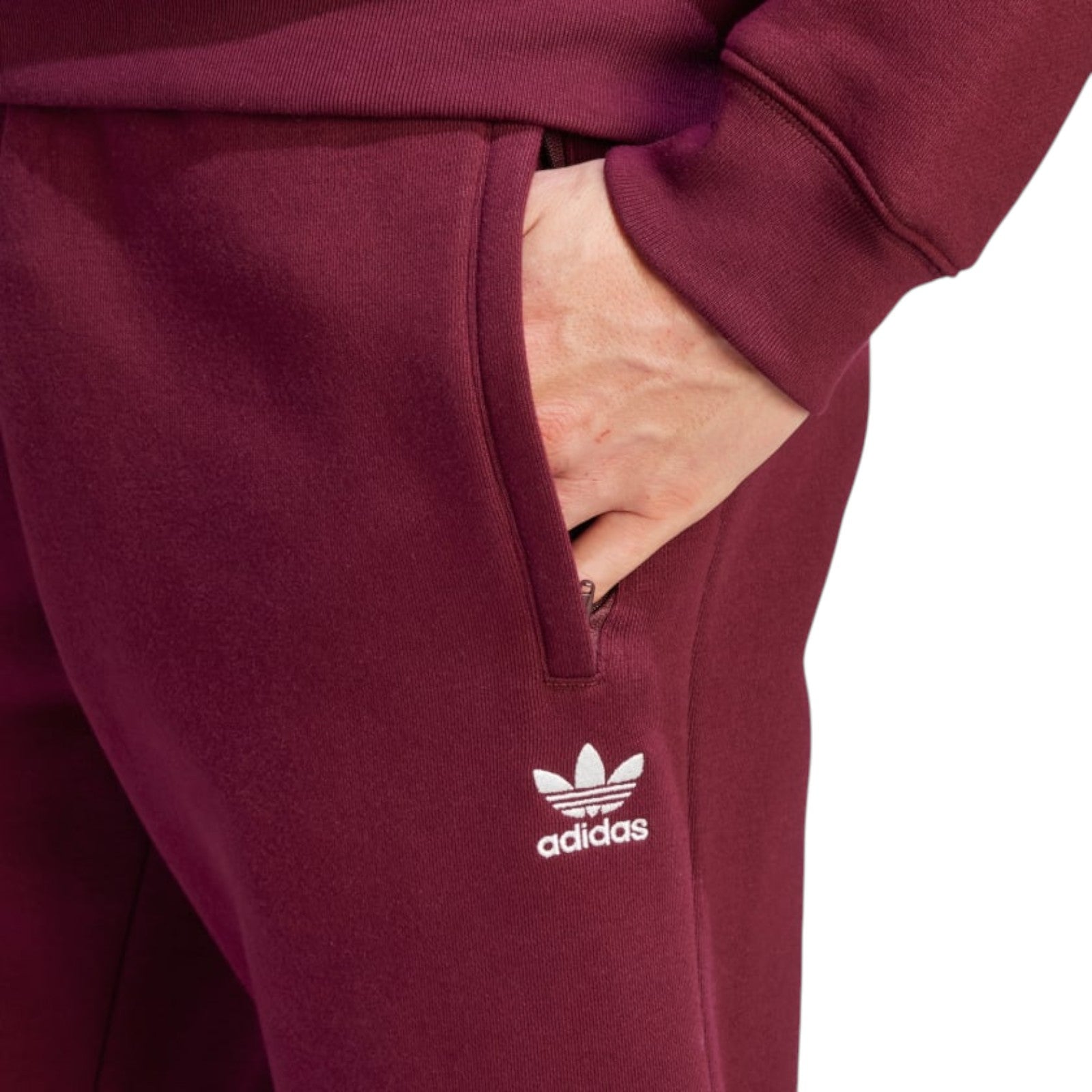 adidas Originals Trefoil Essentials Track Pants - Burgundy
