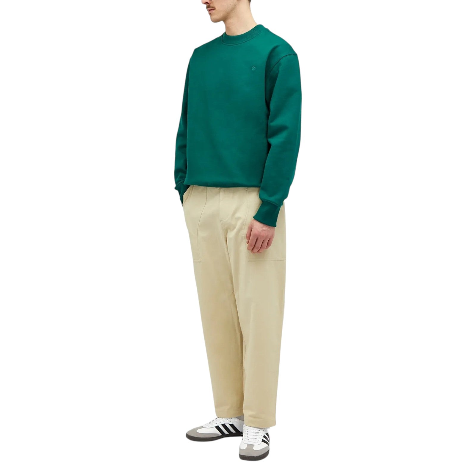 adidas Originals Premium Essentials Contempo Crew Sweatshirt - Collegiate Green
