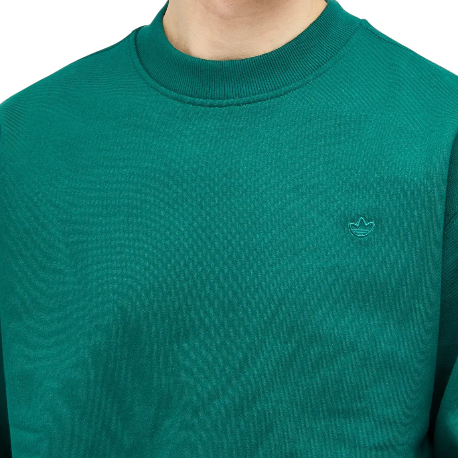 adidas Originals Premium Essentials Contempo Crew Sweatshirt - Collegiate Green