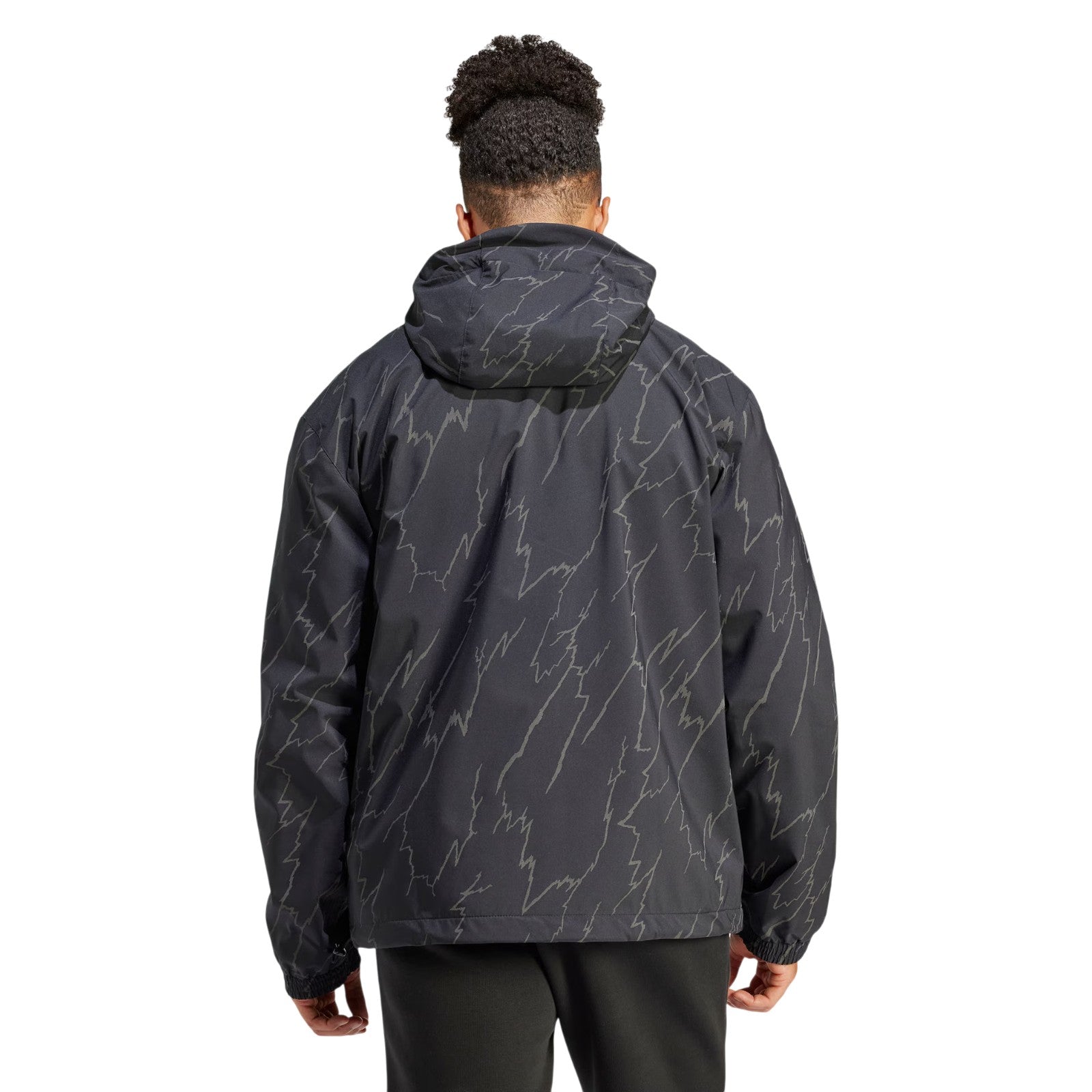 adidas Originals Montreal Allover Print Windbreaker - Black