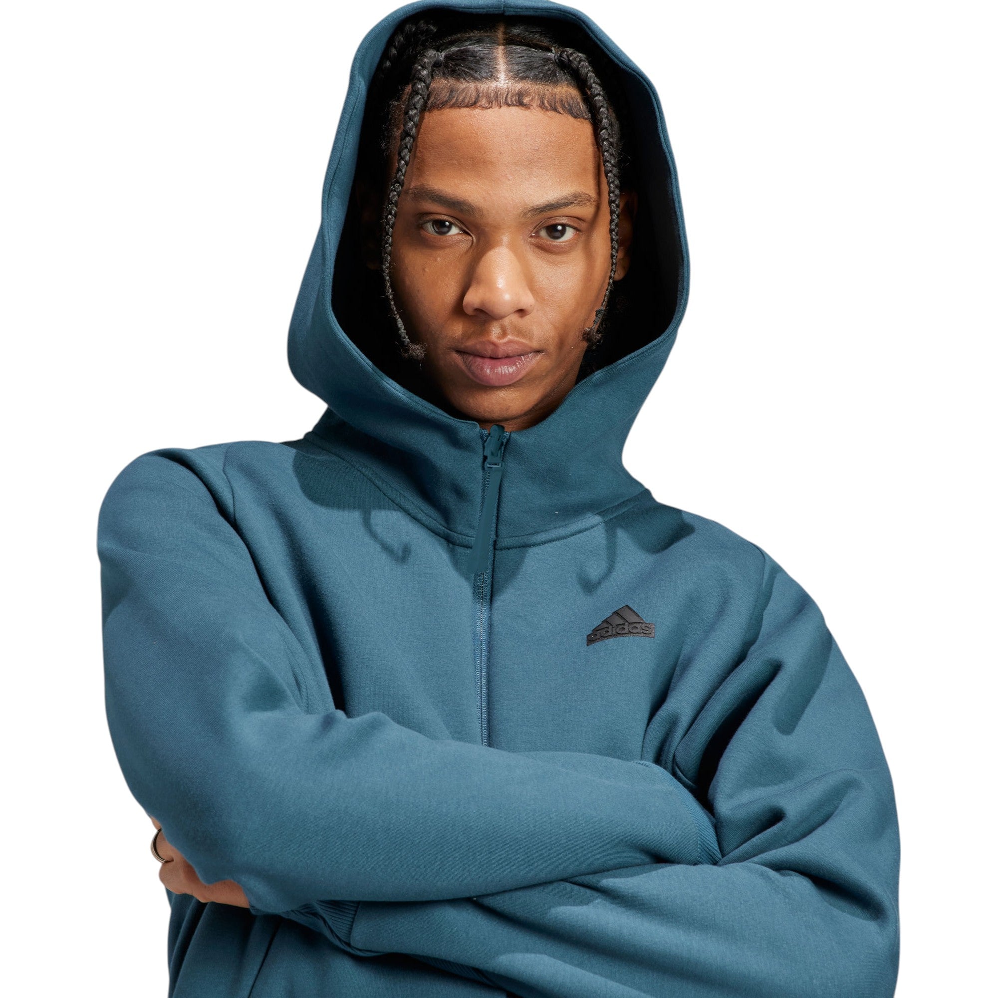 adidas Z.N.E. Premium Full-Zip Hooded Track Jacket - Arctic Night