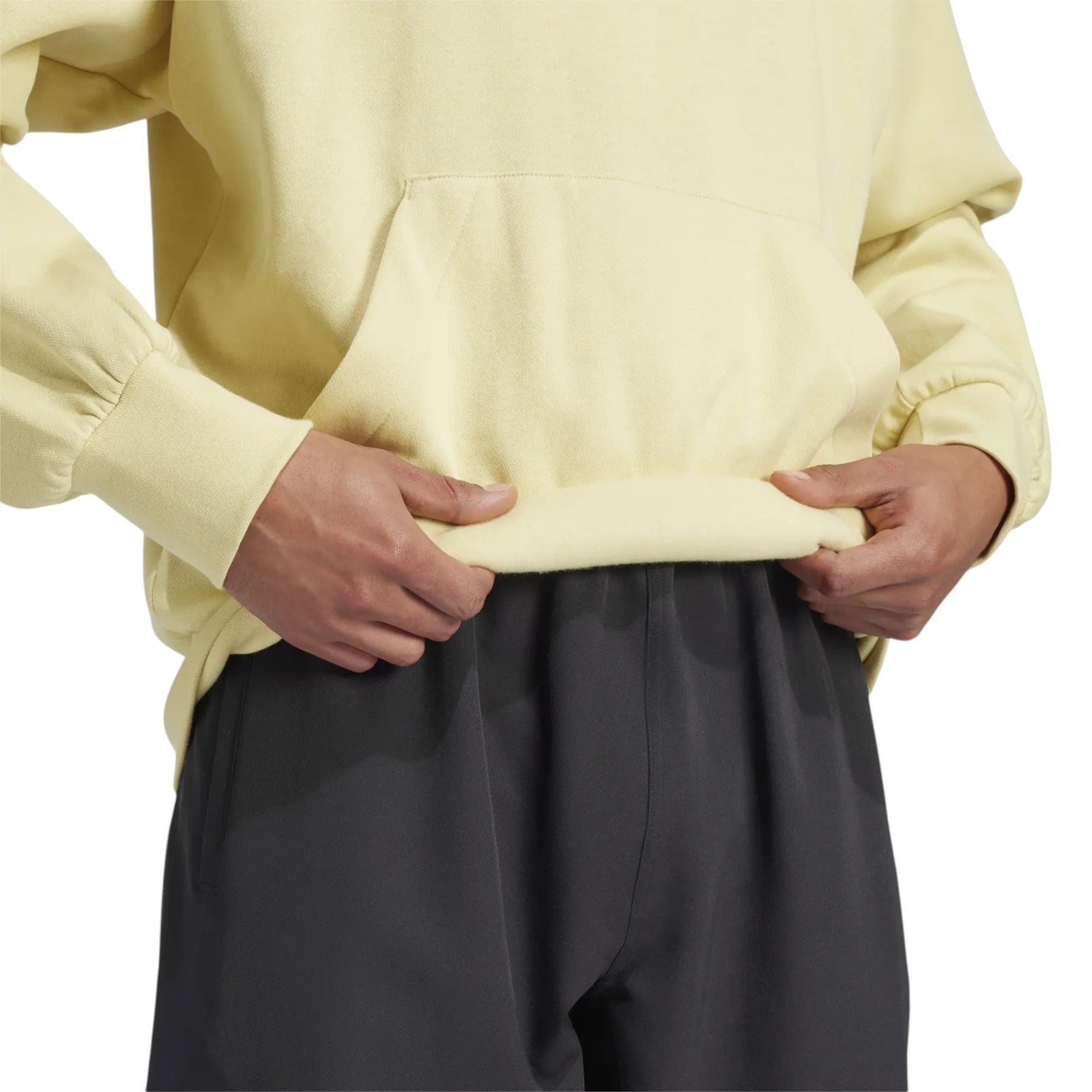 adidas Men's Essentials Feelcozy Fleece Hoodie - Yellow