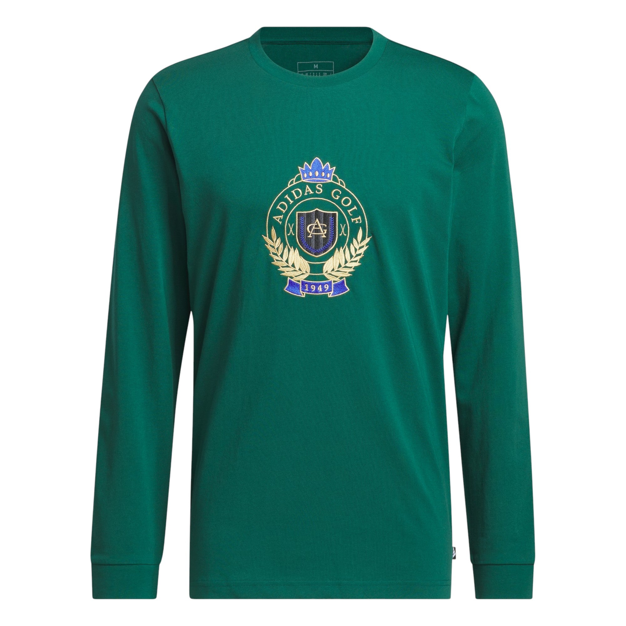 adidas Go-To Crest Graphic Long Sleeve Tee - Collegiate Green