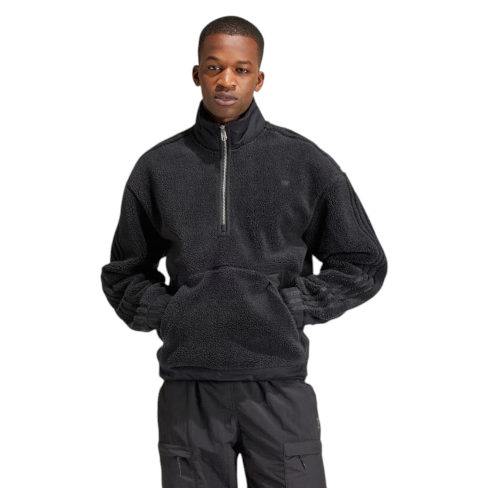 adidas Originals Men's Premium Essentials+ 1/2-Zip Sweatshirt - Black