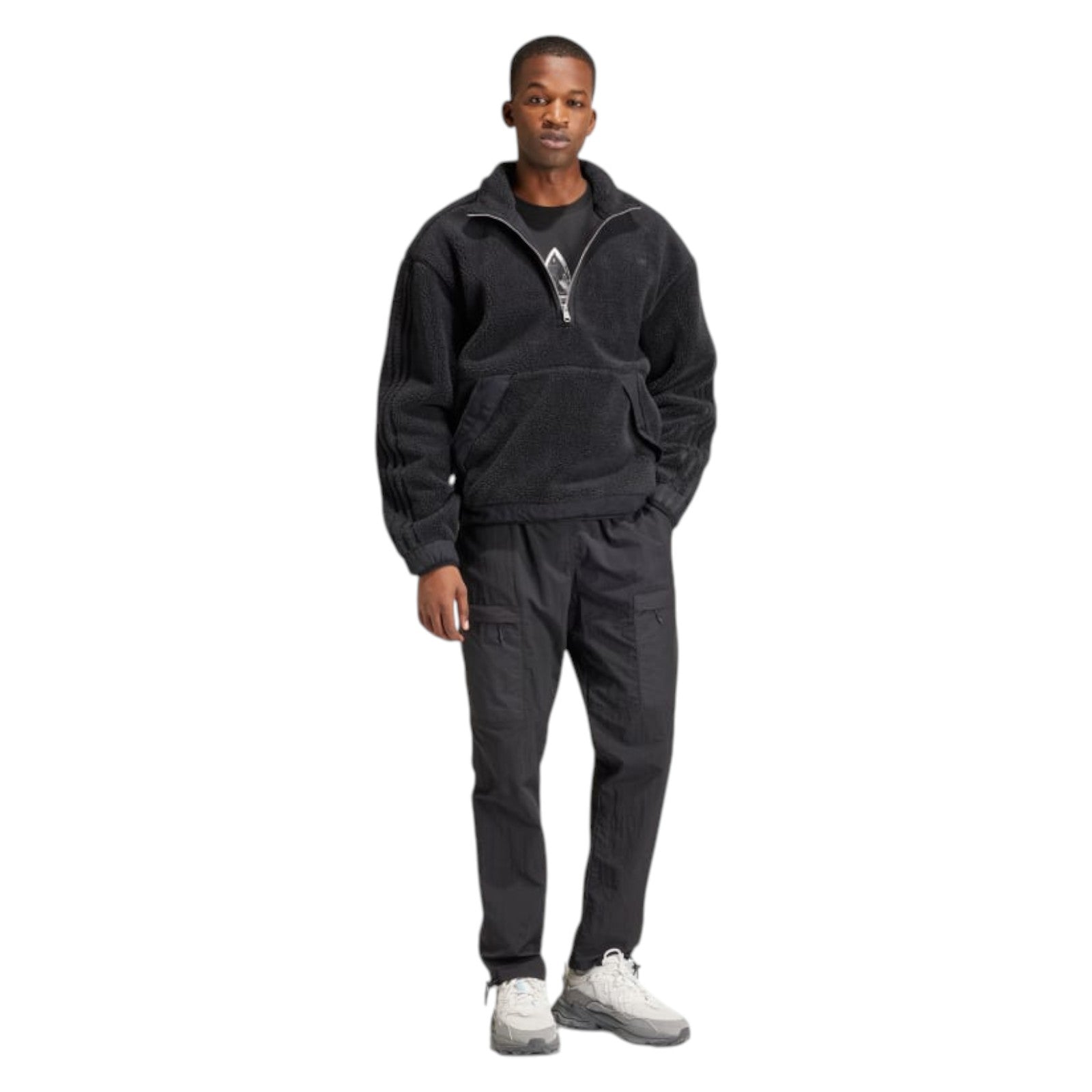 adidas Originals Men's Premium Essentials+ 1/2-Zip Sweatshirt - Black