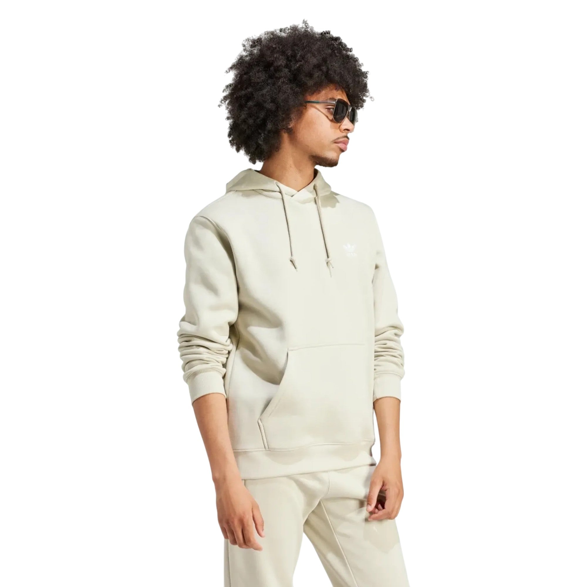 adidas Originals Men's Trefoil Essentials Hoodie - Putty Grey
