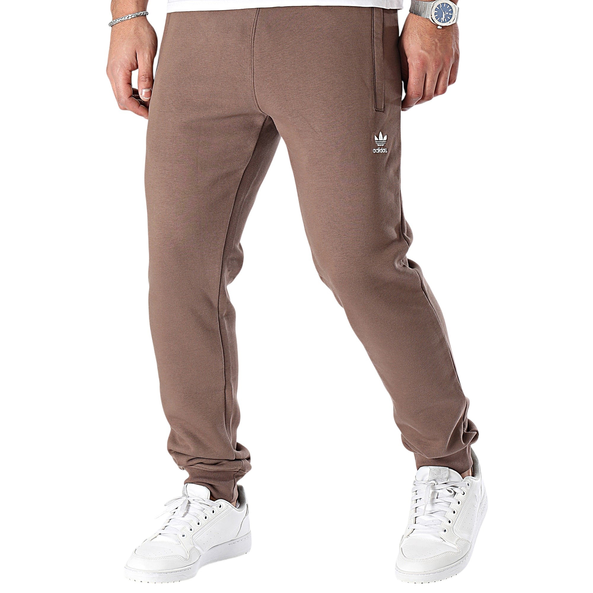 adidas Originals Men's Trefoil Essentials Track Pants - Brown