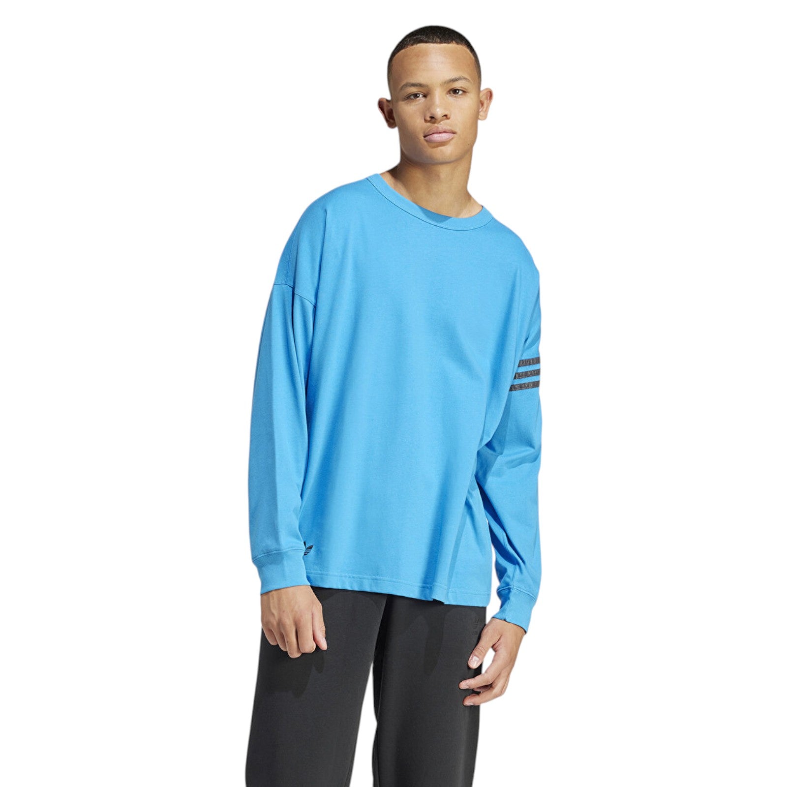 adidas Originals Men's Street Neuclassic Long Sleeve Tee - Blue
