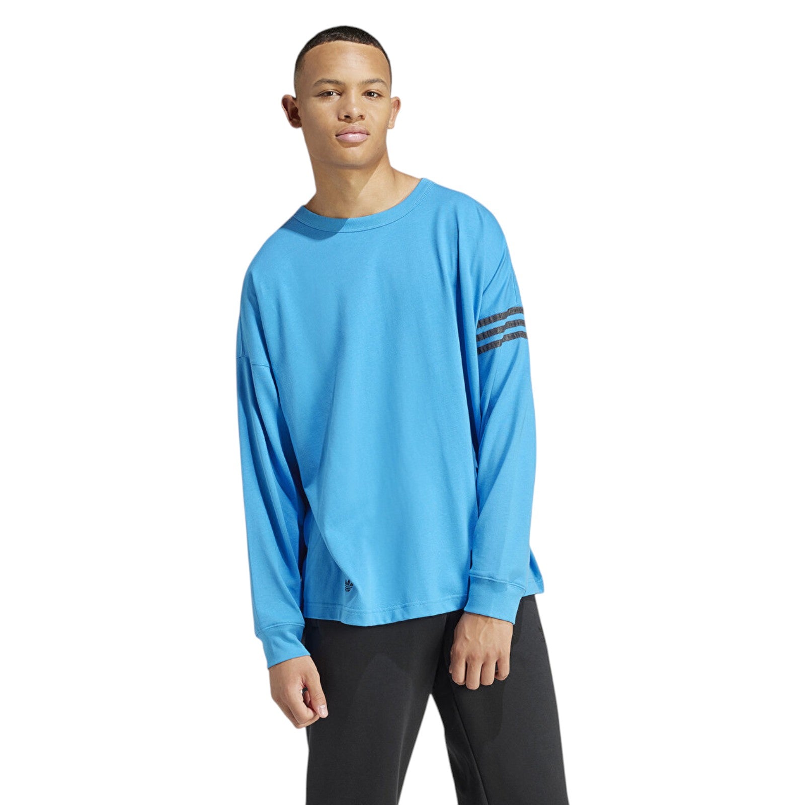 adidas Originals Men's Street Neuclassic Long Sleeve Tee - Blue