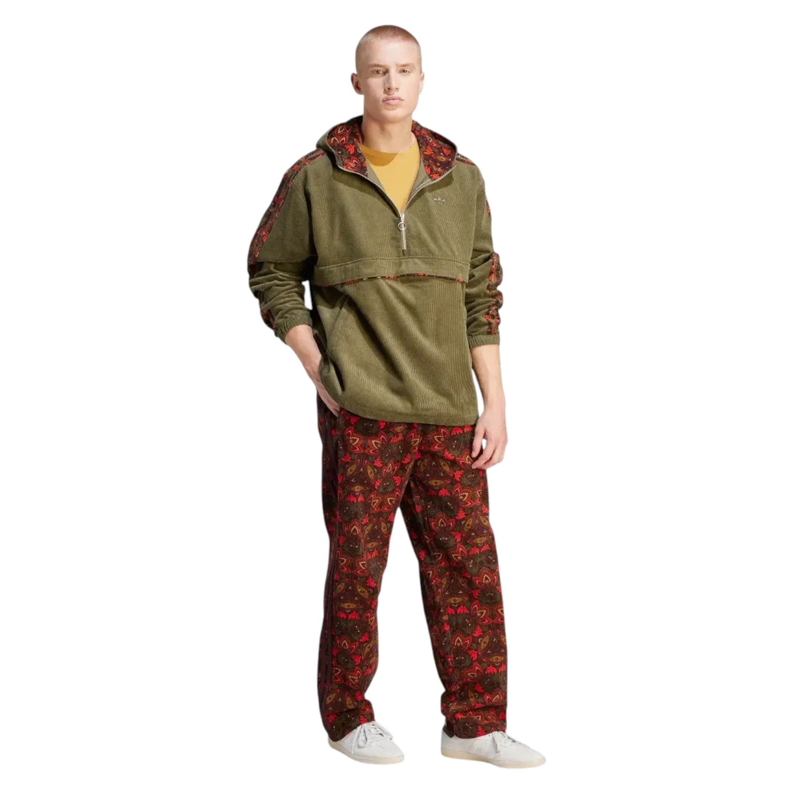 adidas Originals Men's Corduroy Track Pants - Red
