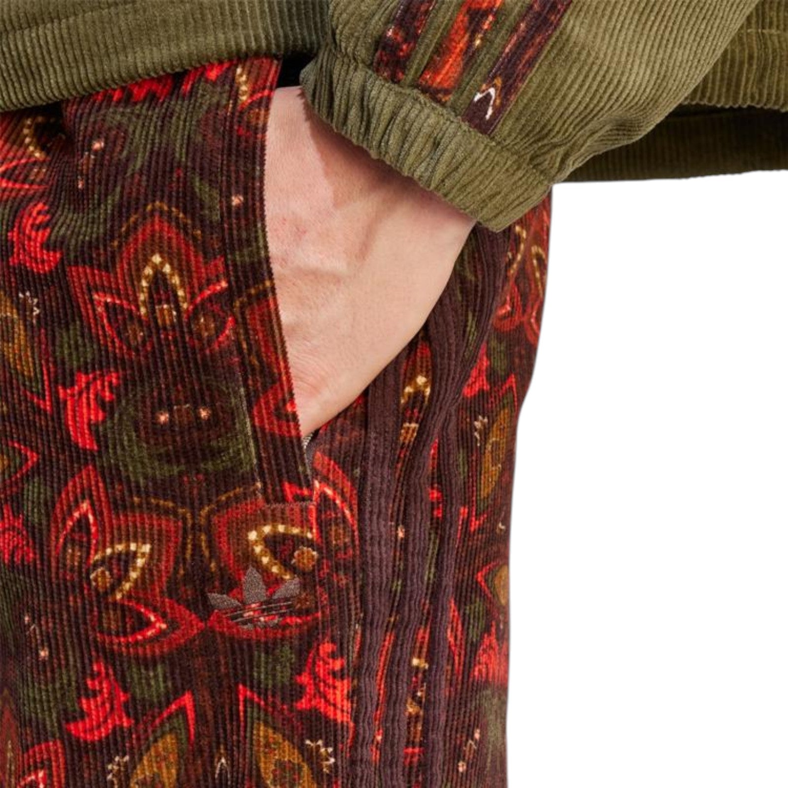 adidas Originals Men's Corduroy Track Pants - Red