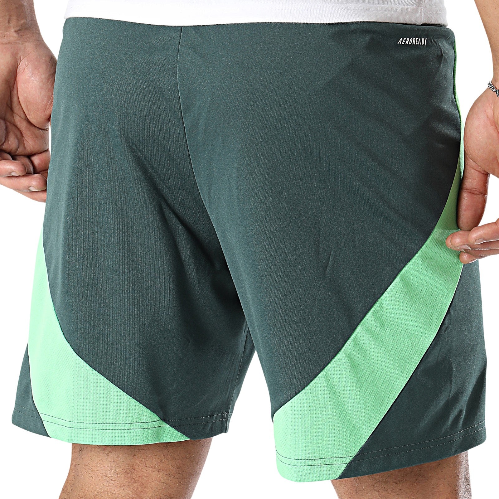 adidas Algeria FAF Mens Football Away AEROREADY Shorts - Mineral Green