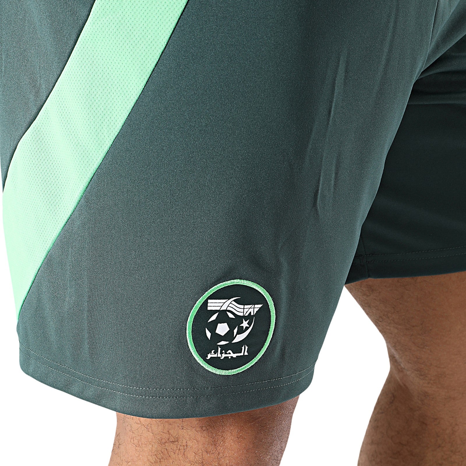 adidas Algeria FAF Mens Football Away AEROREADY Shorts - Mineral Green