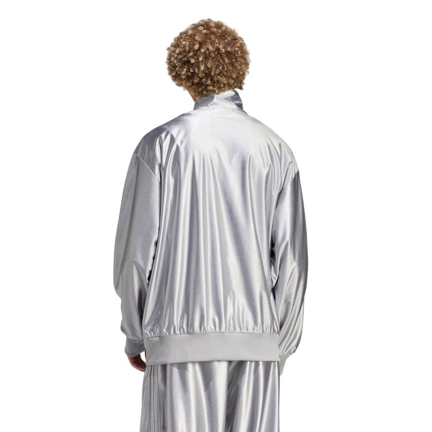 adidas Originals Oversized Firebird Track Top - Silver Light Onix