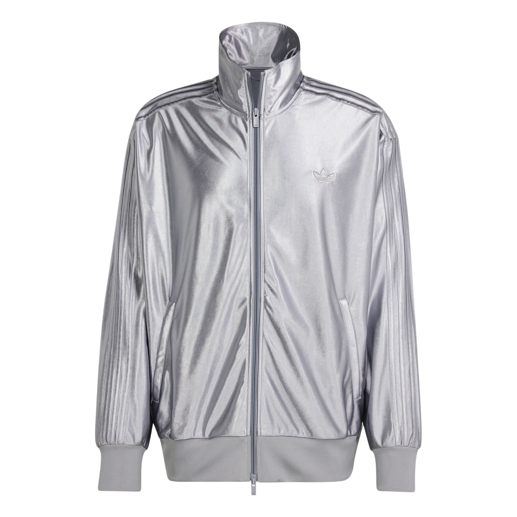 adidas Originals Oversized Firebird Track Top - Silver Light Onix