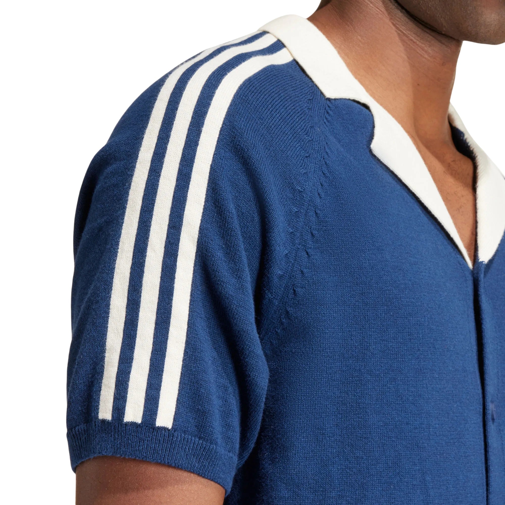 adidas Originals Men's Premium Knitted T-Shirt - Night Indigo