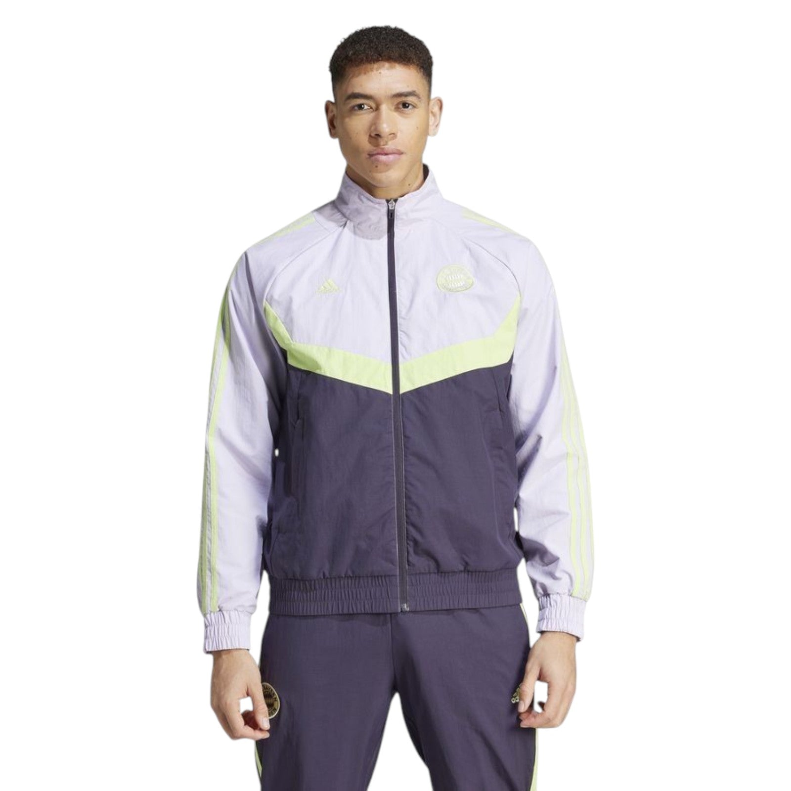 adidas Men's FC Bayern Woven Track Top - Purple