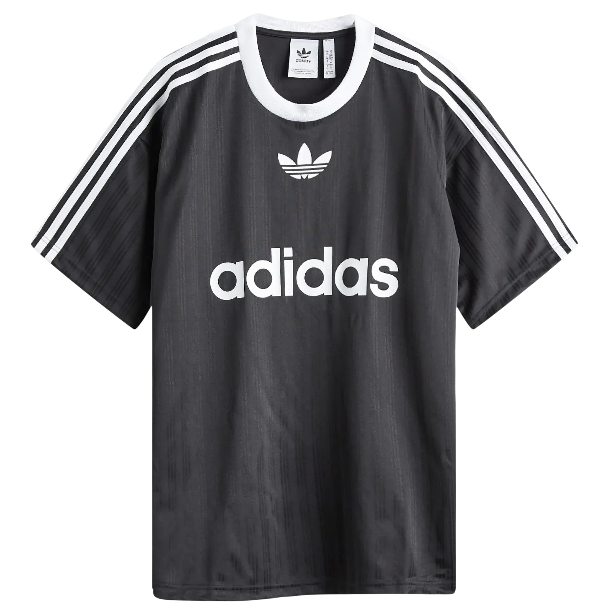 adidas Originals Adicolor Polyester Retro Football Jersey - Black