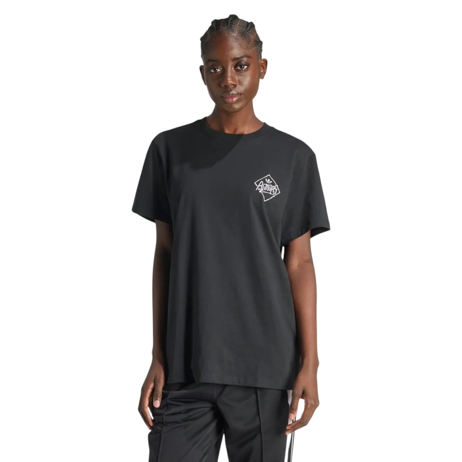 adidas Originals Women's Watermark Graphic T-Shirt - Black
