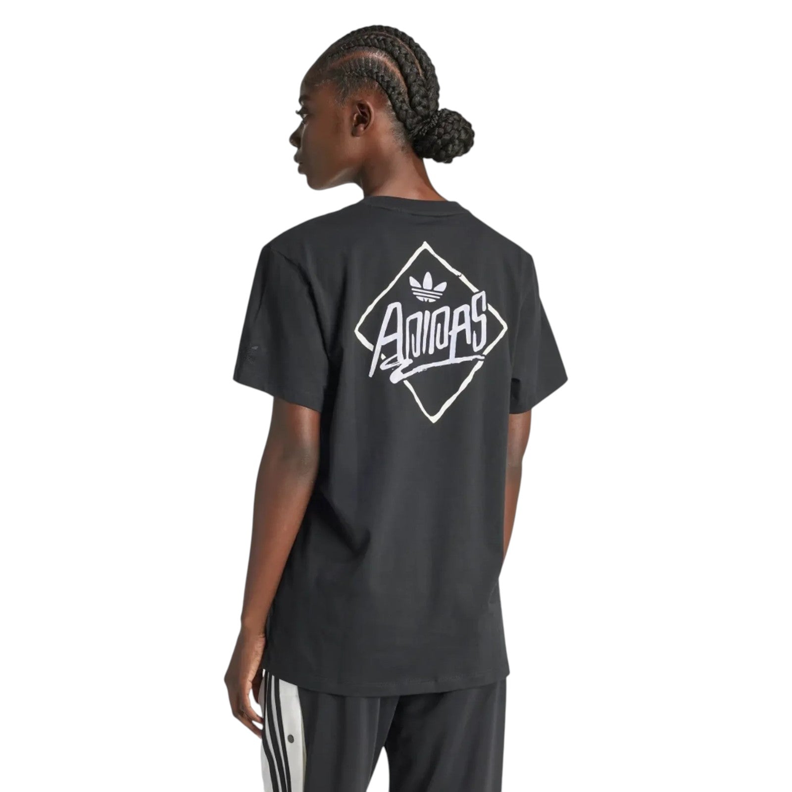 adidas Originals Women's Watermark Graphic T-Shirt - Black