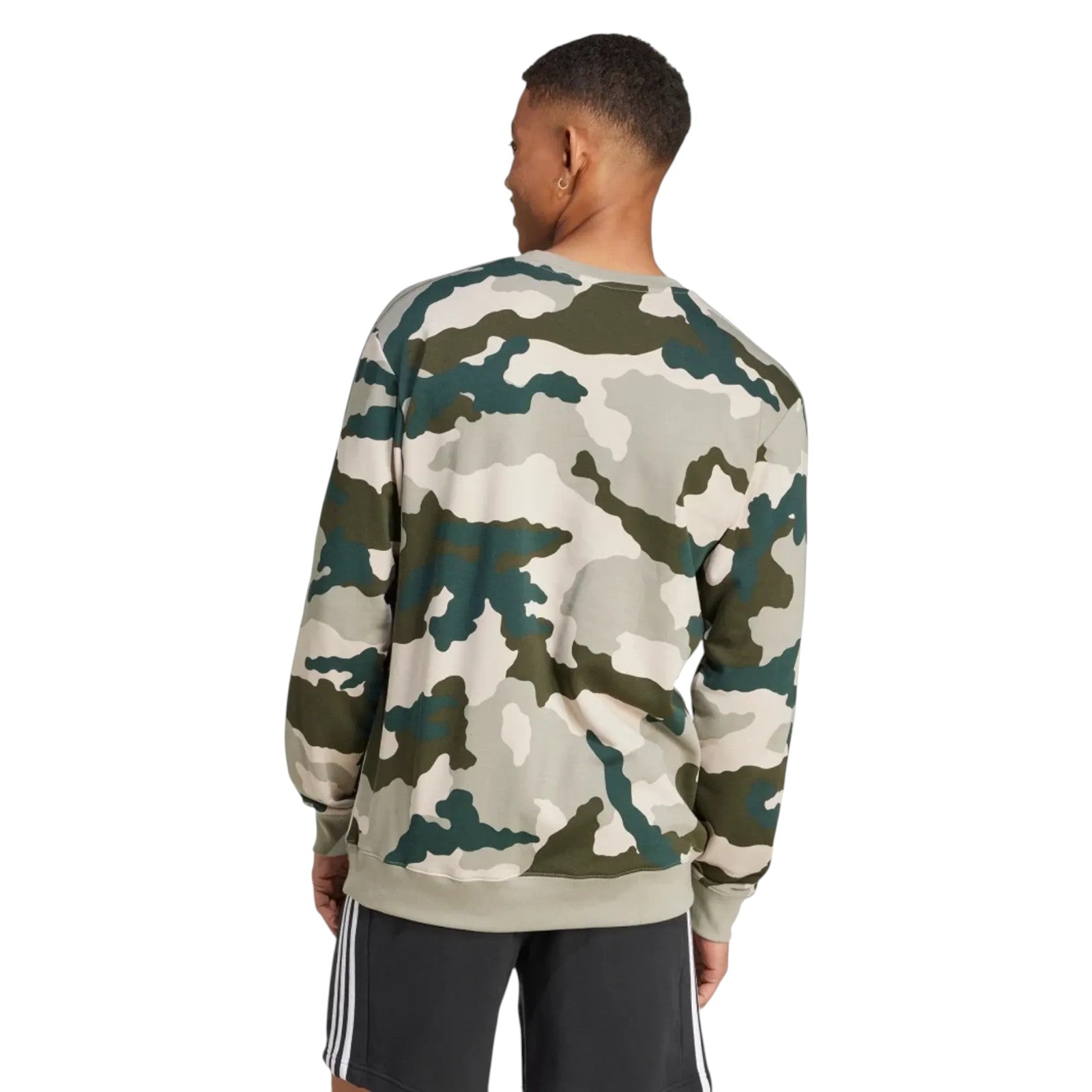adidas Men's Seasonal Essentials Camouflage Sweatshirt - Green