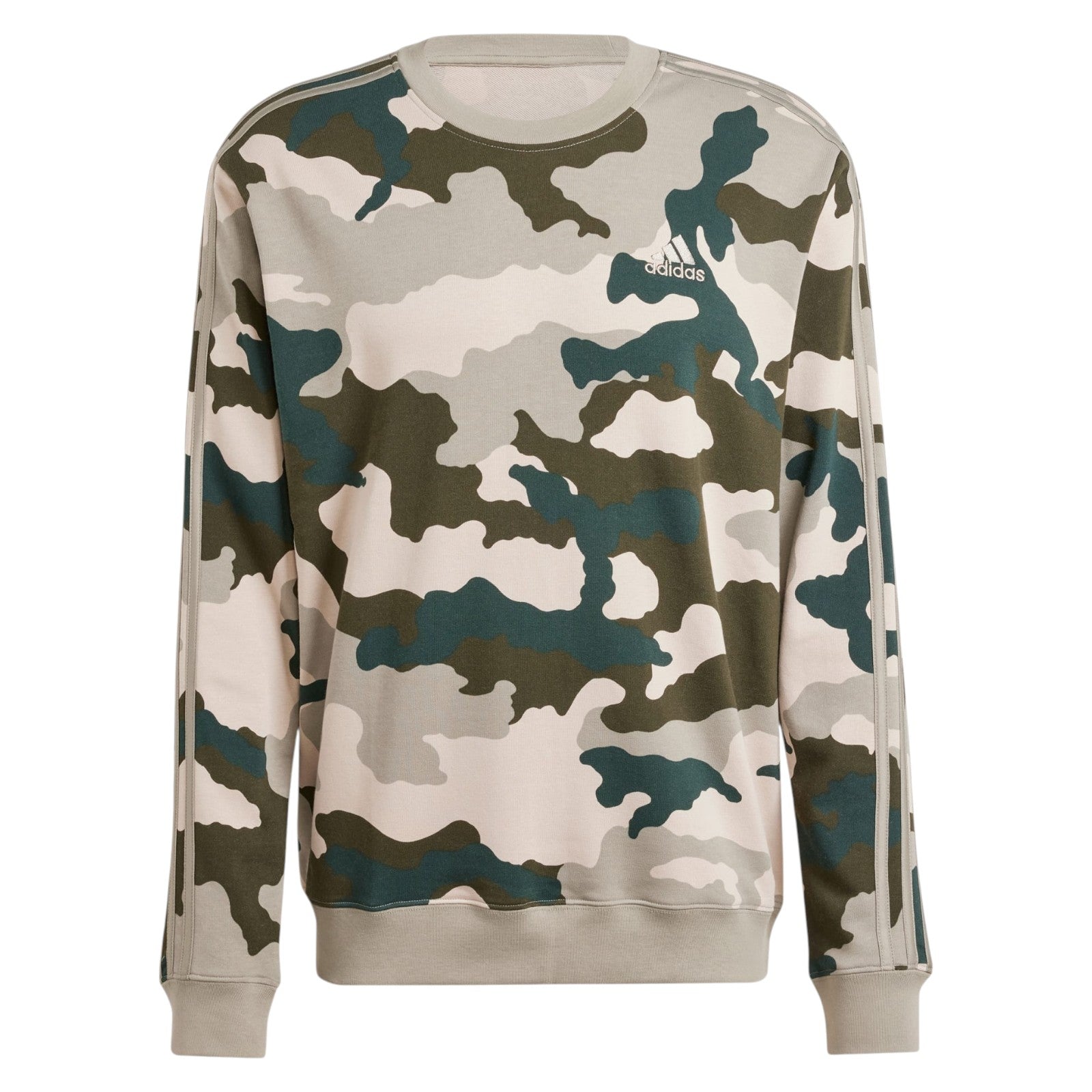 adidas Men's Seasonal Essentials Camouflage Sweatshirt - Green