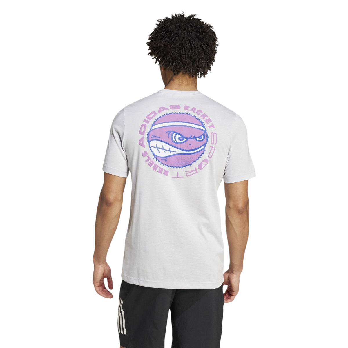 adidas Racket Sport Rebels Graphic T-Shirt - Grey