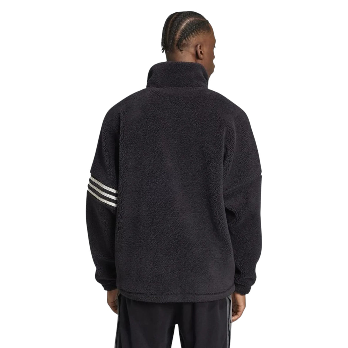 adidas Originals Men's Neuclassics Polar Fleece 1/2 Zip Sweatshirt - Black
