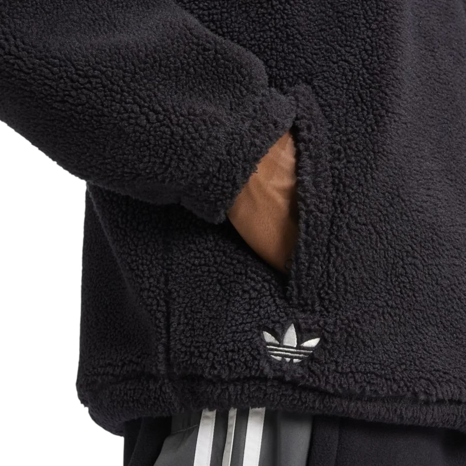 adidas Originals Men's Neuclassics Polar Fleece 1/2 Zip Sweatshirt - Black