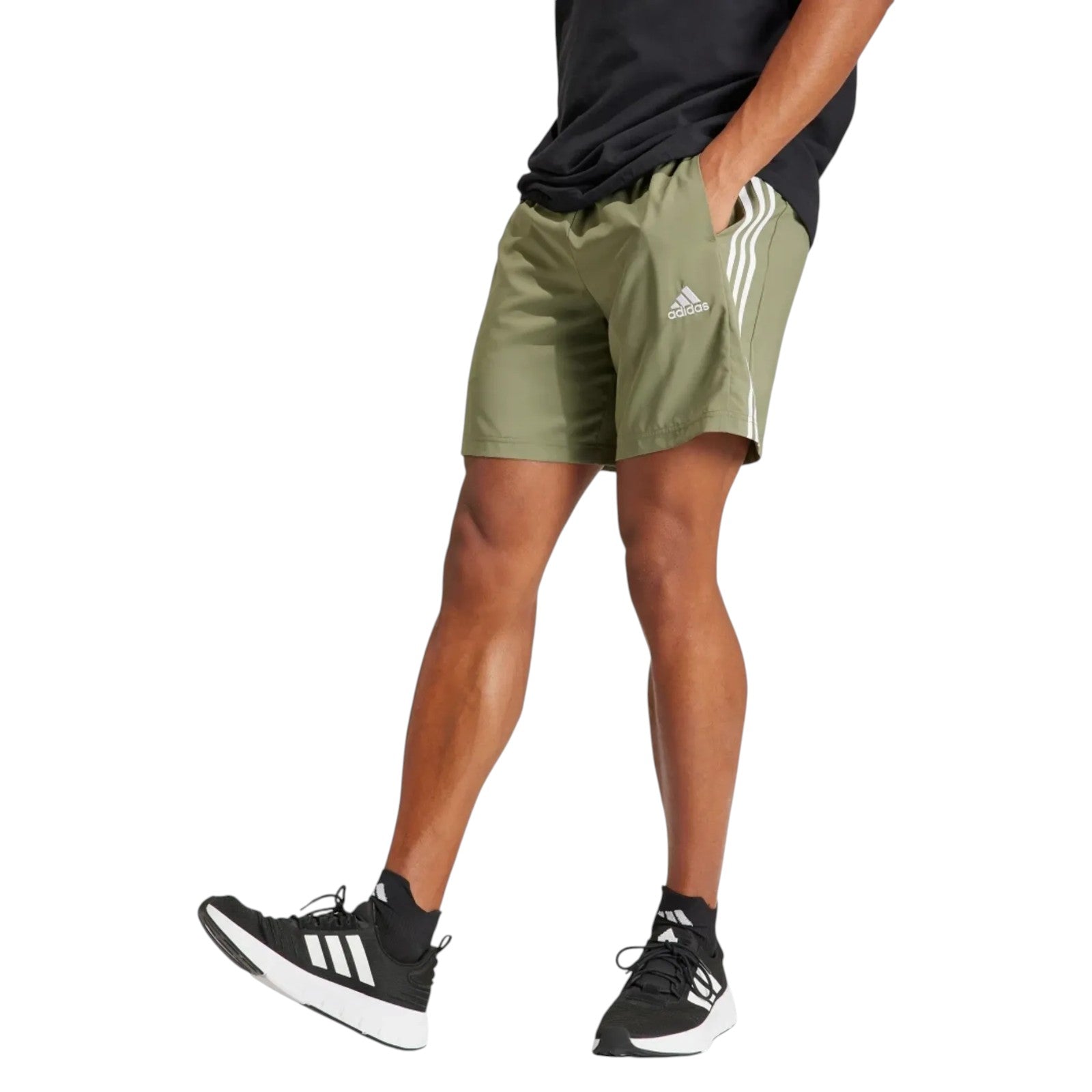 adidas Men's AEROREADY Essentials Chelsea 3-Stripes Shorts - Green