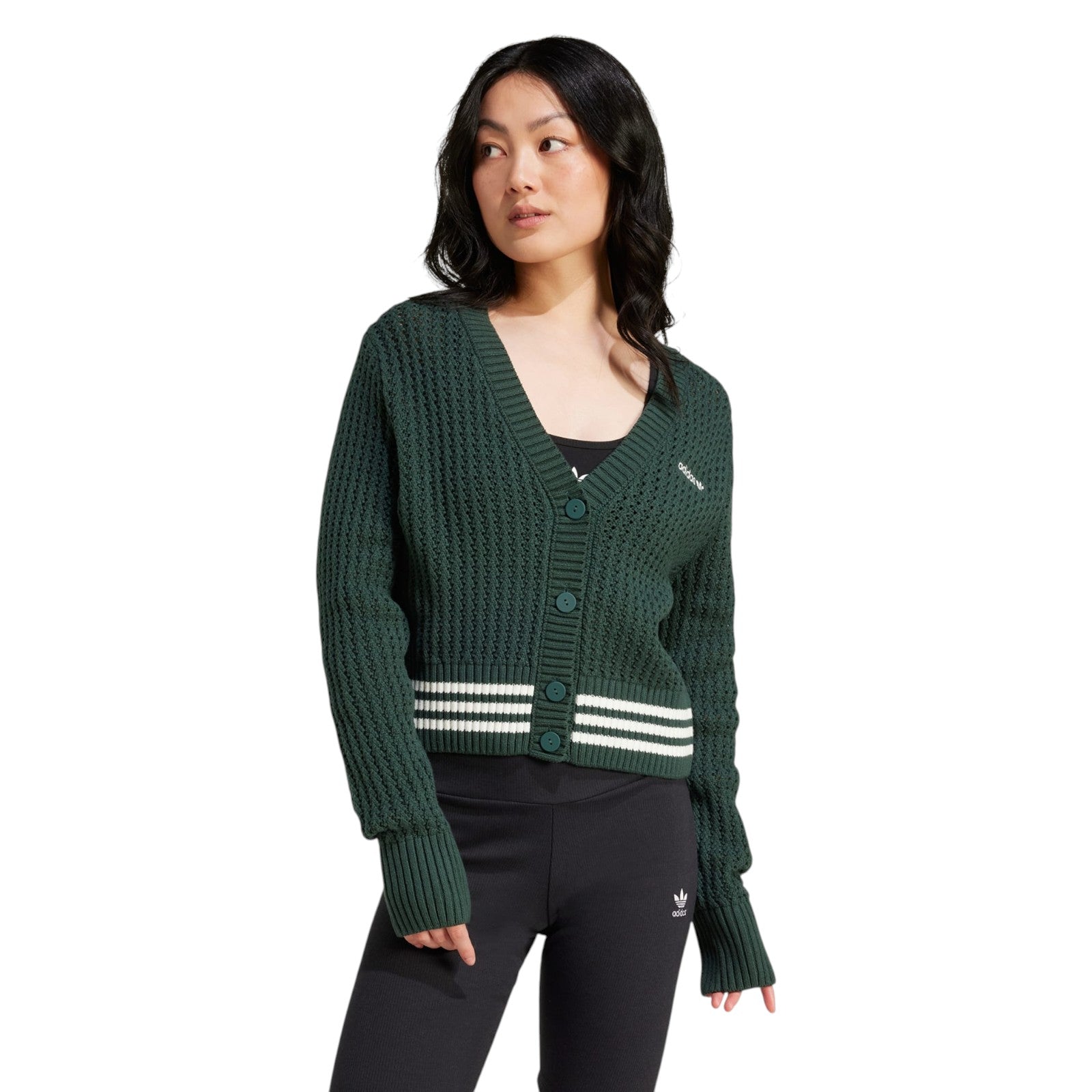 adidas Originals Women's Knit Cardigan - Green