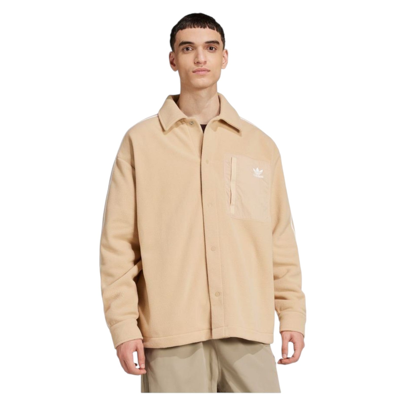adidas Originals Men's Adicolor Polar Fleece Shirt - Beige