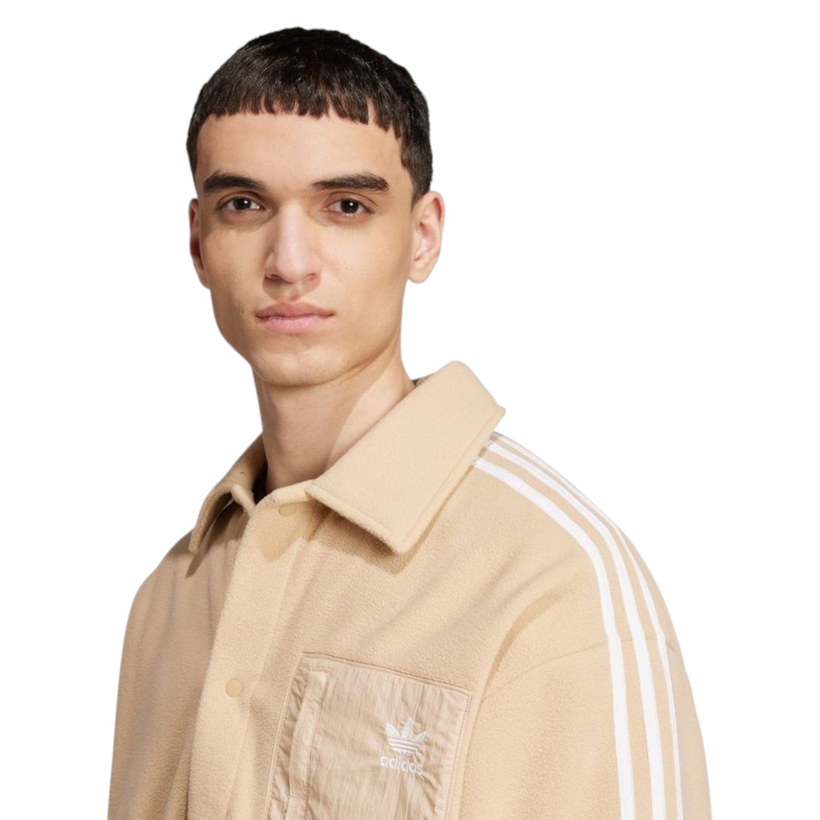 adidas Originals Men's Adicolor Polar Fleece Shirt - Beige