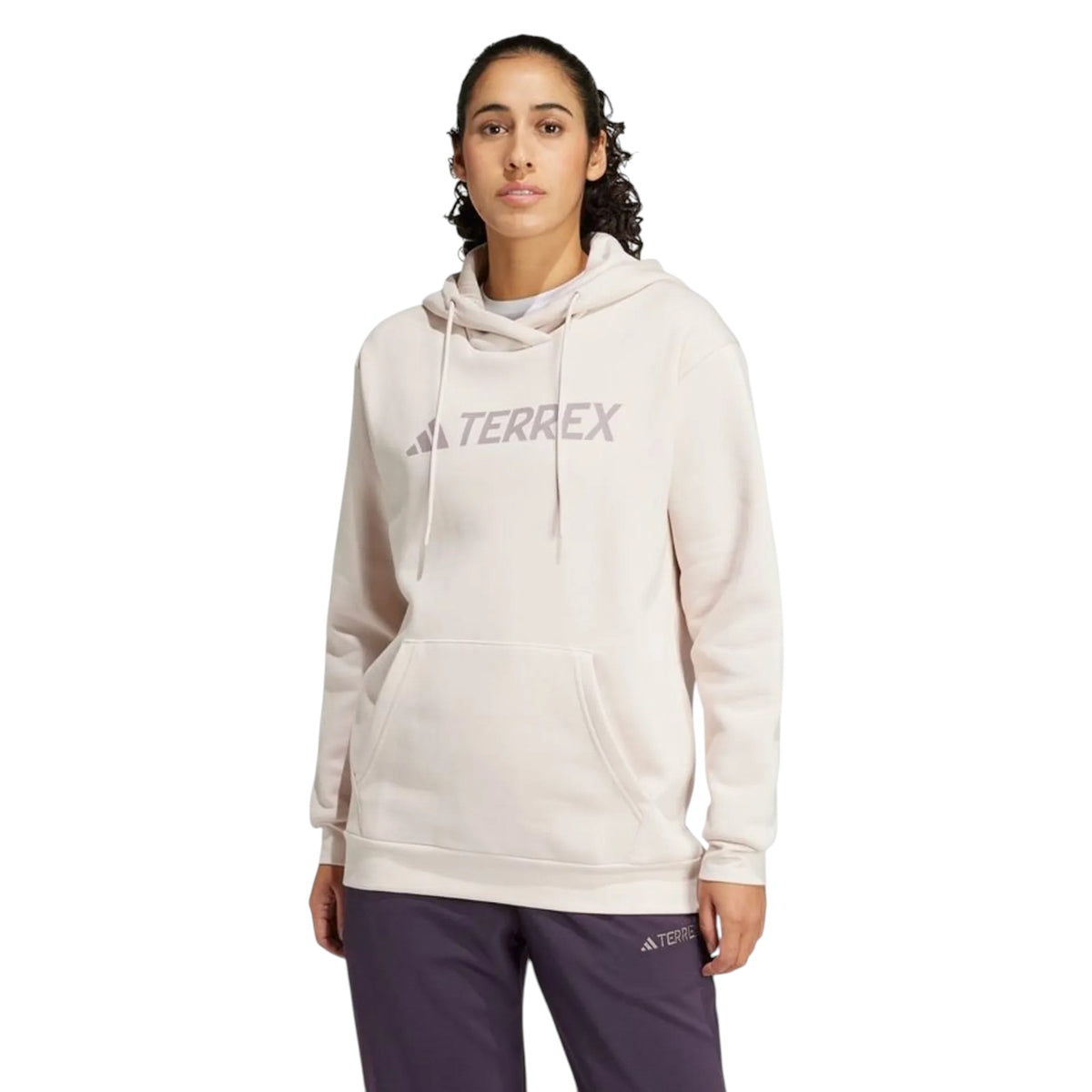 adidas Women's Terrex Multi Large Logo Hoodie - White