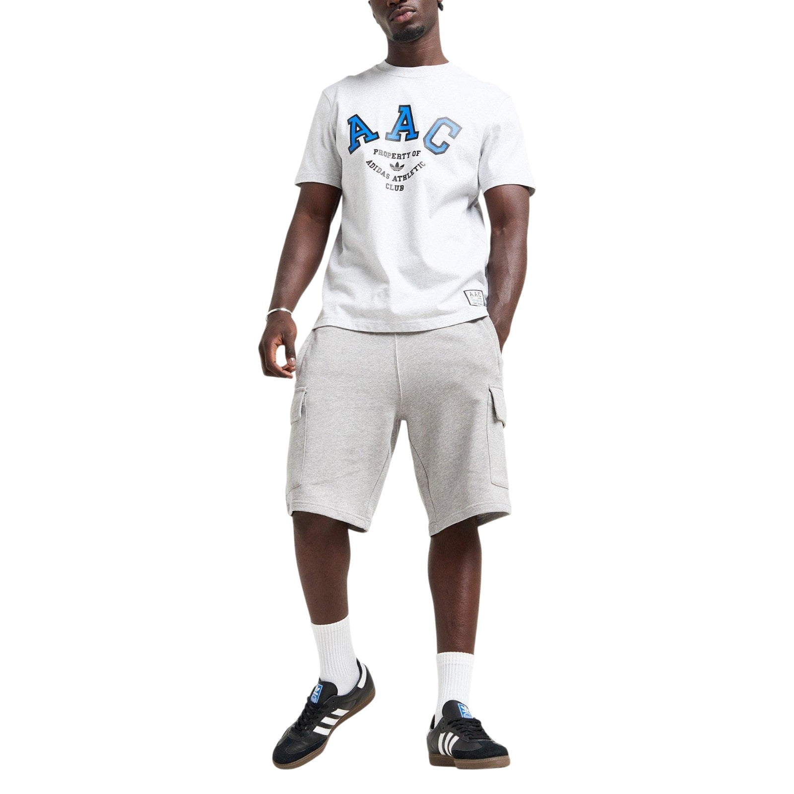 adidas Originals Men's Cargo Shorts - Medium Grey Heather