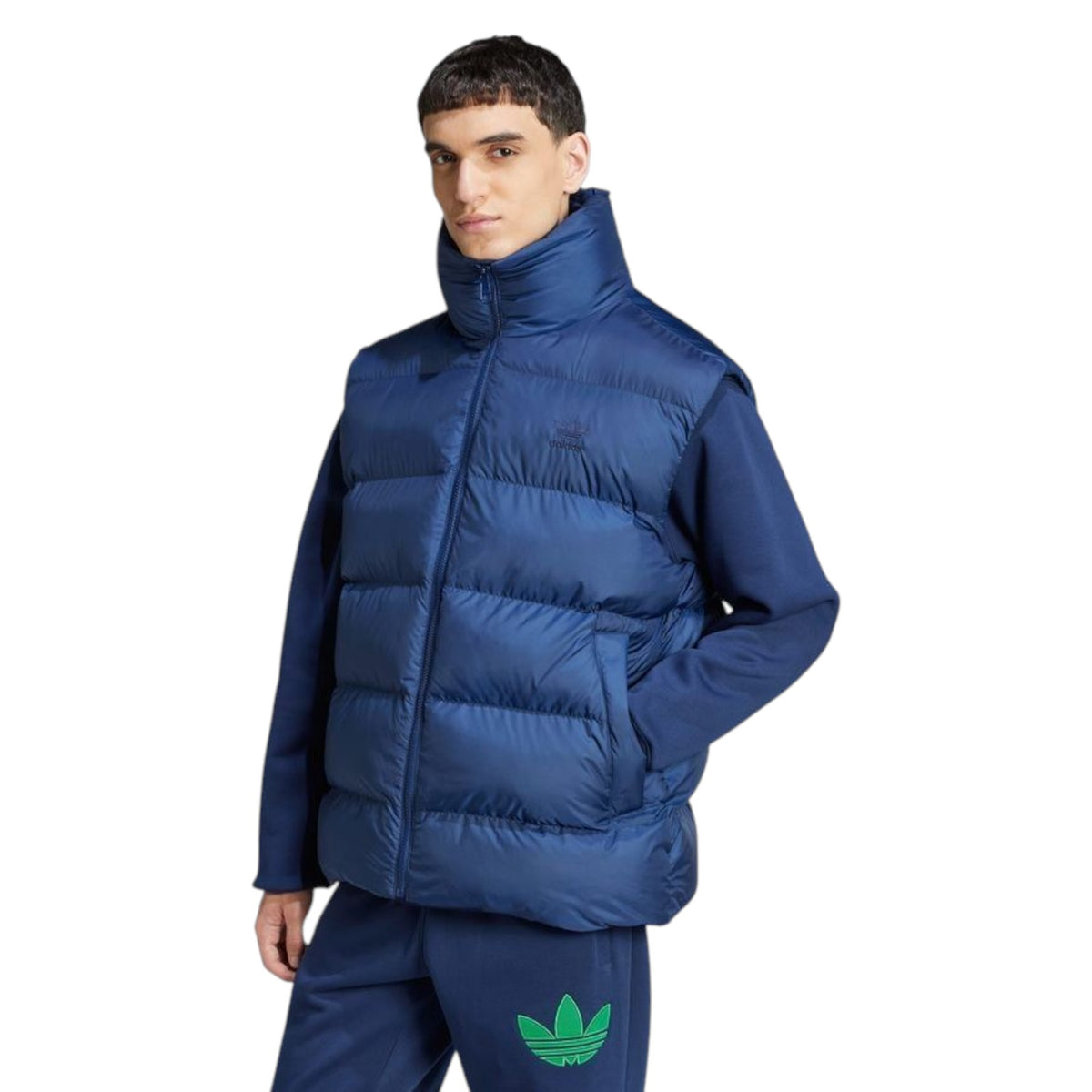 adidas Originals Tonal Puffer Vest Jacket - Navy
