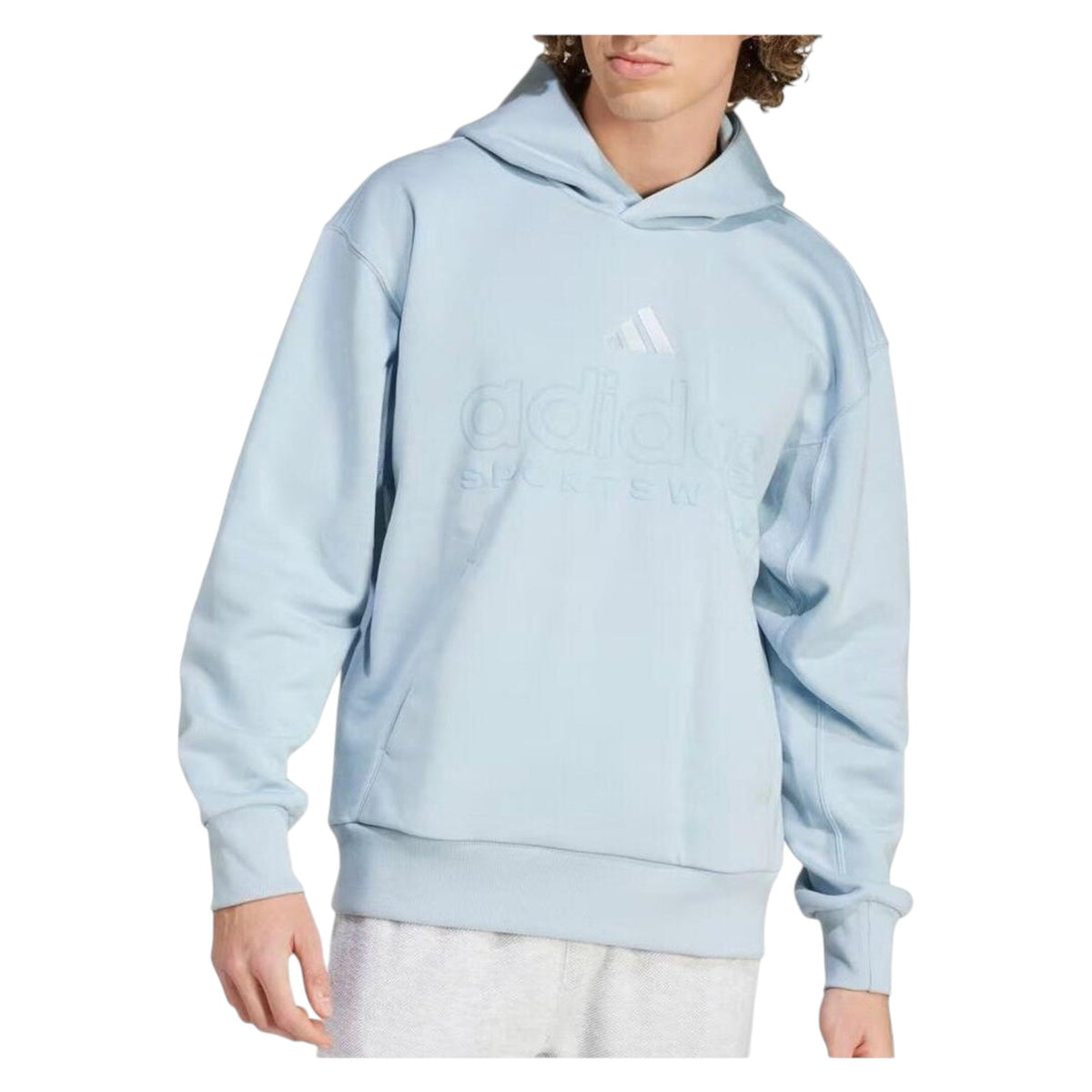 adidas Men's ALL SZN Fleece Graphic Hoodie - Blue